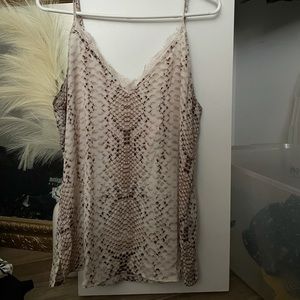 NWT Rachel Zoe Snake Print Cami